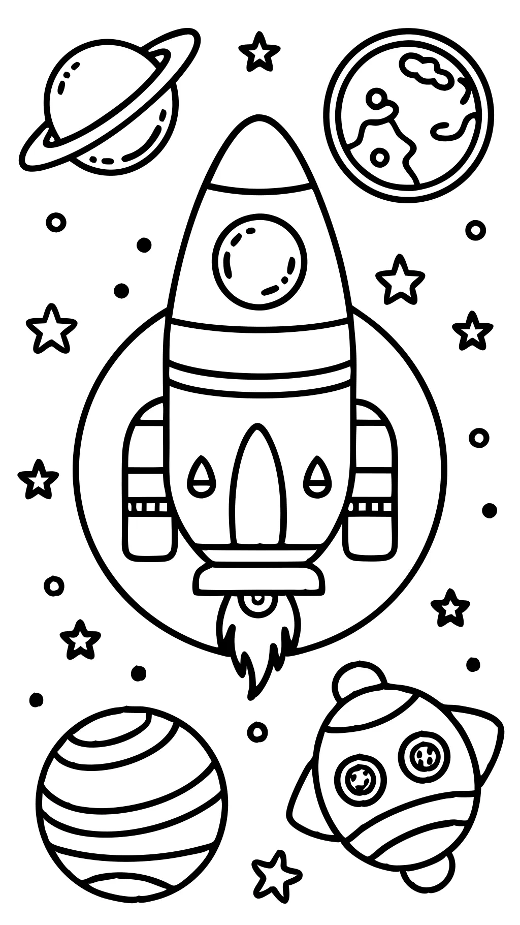 free space coloring pages